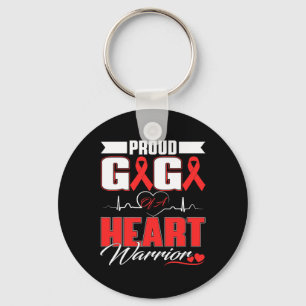 Gigi Of A Heart Warrior Heart Disease Awareness Mo Key Ring