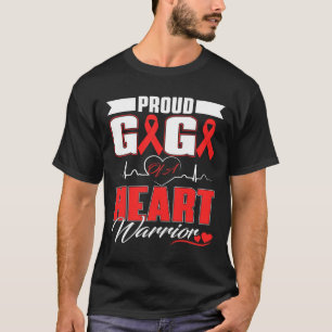 Gigi Of A Heart Warrior Heart Disease Awareness Mo T-Shirt
