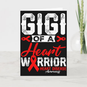 Gigi Of A Heart Warrior Heart Disease Red Ribbon M Card