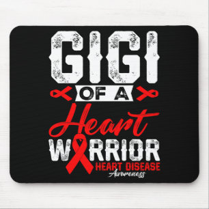 Gigi Of A Heart Warrior Heart Disease Red Ribbon M Mouse Pad