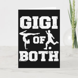 Gigi Of Both Gymnastics Soccer Funny Gymnast Sport Card
