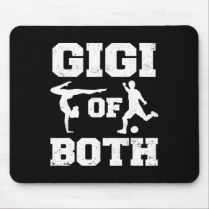 Gigi Of Both Gymnastics Soccer Funny Gymnast Sport Mouse Pad