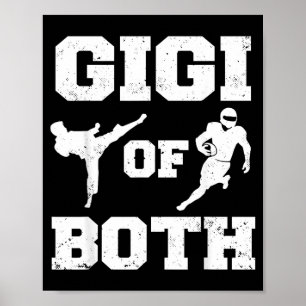 Gigi of Both Taekwondo Football Funny Martial Arts Poster
