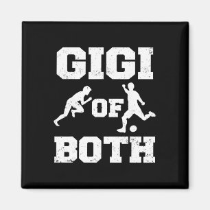 Gigi Of Both Track And Field And Soccer Funny Runn Magnet