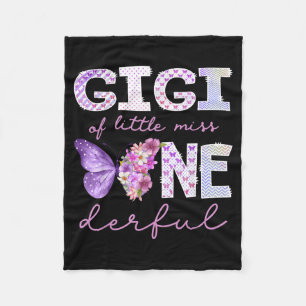 Gigi of Little Miss Onederful Butterfly 1st Fleece Blanket