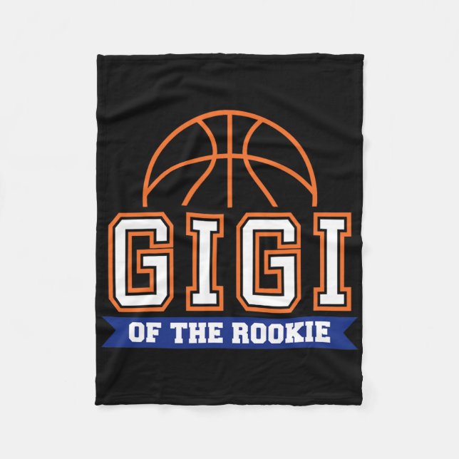 Gigi Of Rookie 1st Birthday Bysketbyll Theme Match Fleece Blanket (Front)