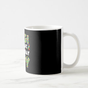 Gigi of the bday boy autism awareness puzzle piece coffee mug
