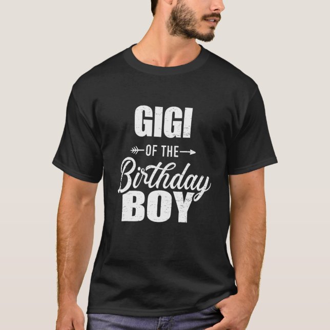 Gigi Of The Birthday Boy Matching Family T-Shirt (Front)