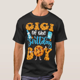 Gigi Of The Birthday Boy Milk And Cookies 1st Birt T-Shirt