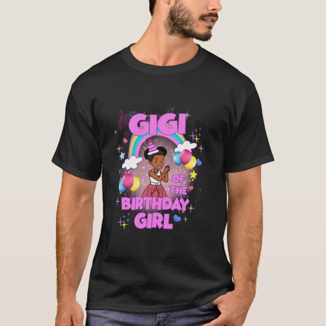 Gigi Of The Birthday Girl Gracie s Corner Birthday T-Shirt (Front)