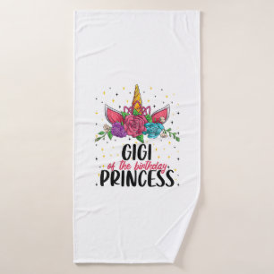 Gigi of the Birthday Girl Unicorn Bday Girl Party Bath Towel