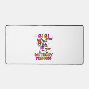 Gigi Of The Birthday Princess Girl - Grandma Dabbi Desk Mat