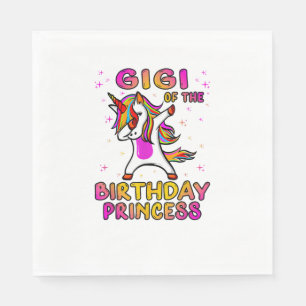 Gigi Of The Birthday Princess Girl - Grandma Dabbi Napkin