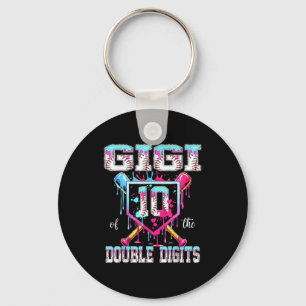 Gigi of the double digits 10th birthday boy key ring