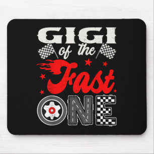 Gigi Of The Fast One 1st Birthday Racing Car Famil Mouse Pad