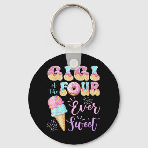 Gigi of The Four Ever Sweet Ice Cream 4th Birthday Key Ring