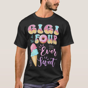 Gigi of The Four Ever Sweet Ice Cream 4th Birthday T-Shirt