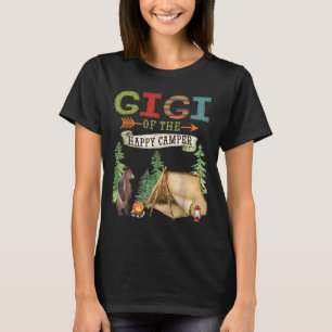 Gigi Of The Happy Camper First Birthday Camng  T-Shirt