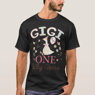 Gigi of The One Silly Goose 1st Birthday Girl T-Shirt