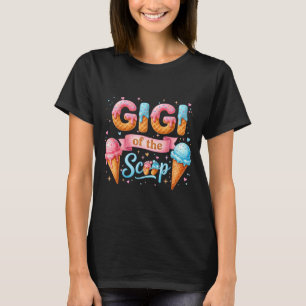 Gigi of The Scoop Ice Cream Gender Reveal Baby T-Shirt