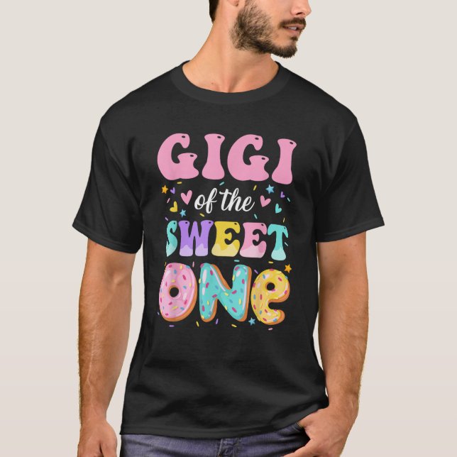 Gigi Of The Sweet One 1st Birthday Donut Bday Part T-Shirt (Front)