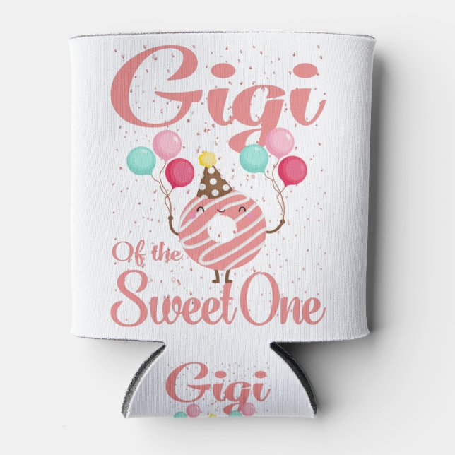 Gigi Of The Sweet One Family Matching 1st Birthday Can Cooler (Front)
