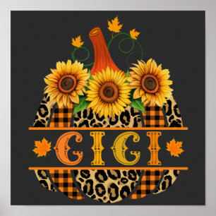 GiGi Pumpkin Leopard Print Sunflower Buffalo Plaid