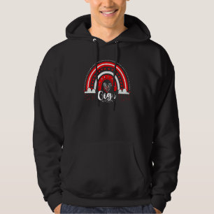 Gigi Rainbow Family Matching Love Heart Decor Gran Hoodie
