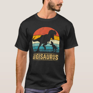 Gigi Saurus T Rex Dinosaur Gigisaurus Funny Mother T-Shirt