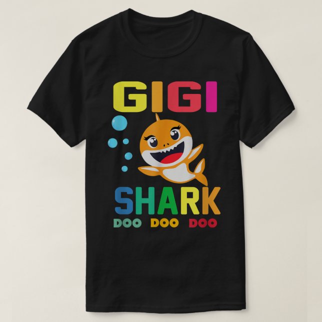 Gigi SharkGigi Shark Lover Family Mothers Day  T-Shirt (Design Front)