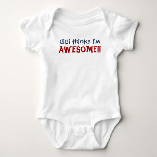 GiGi Thinks I'm Awesome! Baby Infant Bodysuit