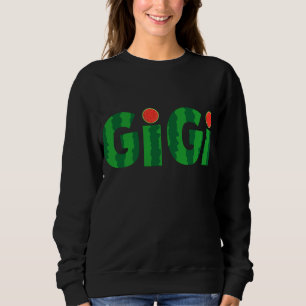 Gigi Watermelon Tropical Summer Fruit Melon Sweatshirt