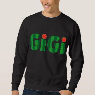 Gigi Watermelon Tropical Summer Fruit Melon Sweatshirt