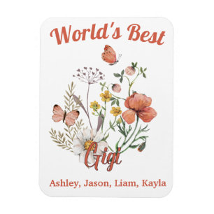 Gigi Wildflower Floral Magnet
