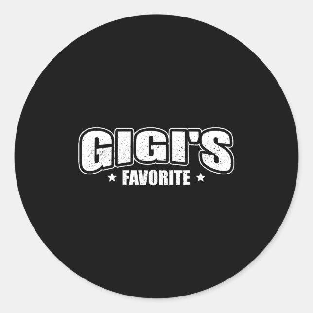 Gigi's Favorite  Classic Round Sticker (Front)