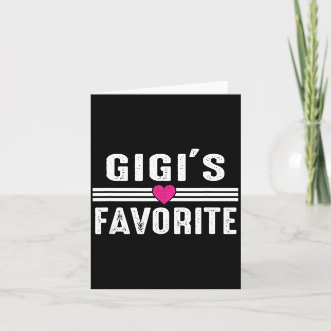 Gigi's Favourite  Card (Front)