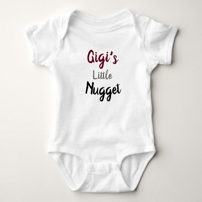 Gigi's Little Nugget Baby Bodysuit (Front)
