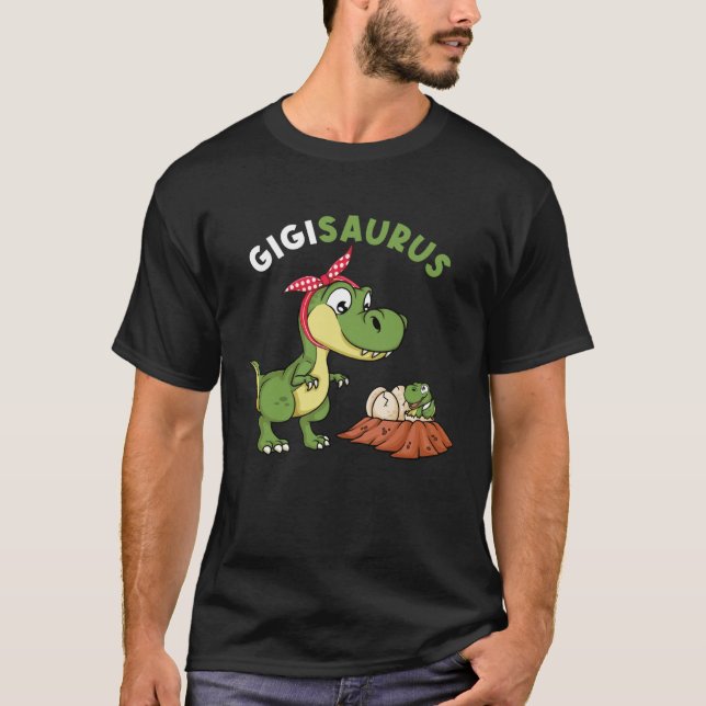 Gigisaurus Cute Gigi 4 Kids Dinosaur rex Mother s  T-Shirt (Front)