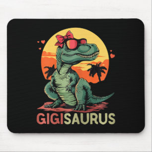 Gigisaurus Dino Dinosaur Gigi-saurus T-rex Funny T Mouse Pad