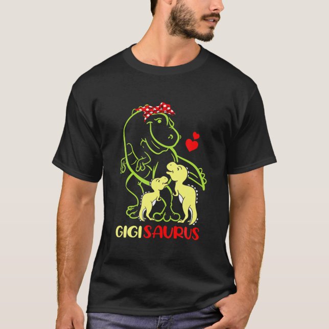 Gigisaurus T Rex Dinosaur Gigi Saurus Family Women T-Shirt (Front)