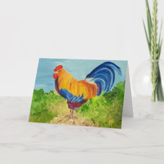 Gigolo - Rooster - Greeting Card
