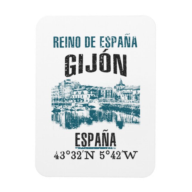 Gijón Magnet (Vertical)