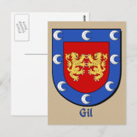Gil Ancestral Heraldic Shield