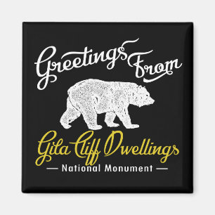 Gila Cliff Dwellings National Monument Bear Magnet