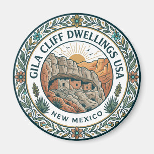 Gila Cliff Dwellings National Monument New Mexico Magnet