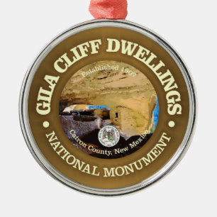 Gila Cliff Dwellings (NM) Metal Ornament