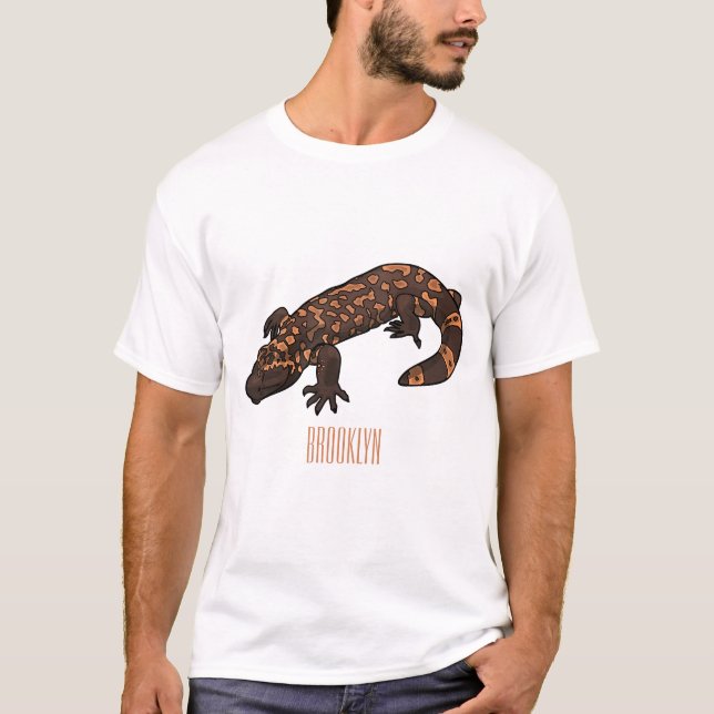 Gila monster cartoon illustration T-Shirt (Front)