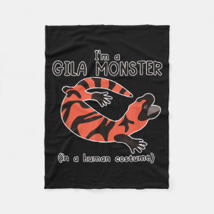 Gila Monster Costume Funny Halloween Graphic Fleece Blanket