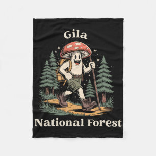 Gila National Forest New Mexico Hiking Mushroom Va Fleece Blanket