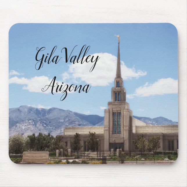 Gila Valley Arizona Temple Mouse Pad (Front)